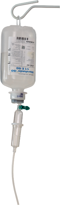 Infusionslösung mit Infusionsbesteck